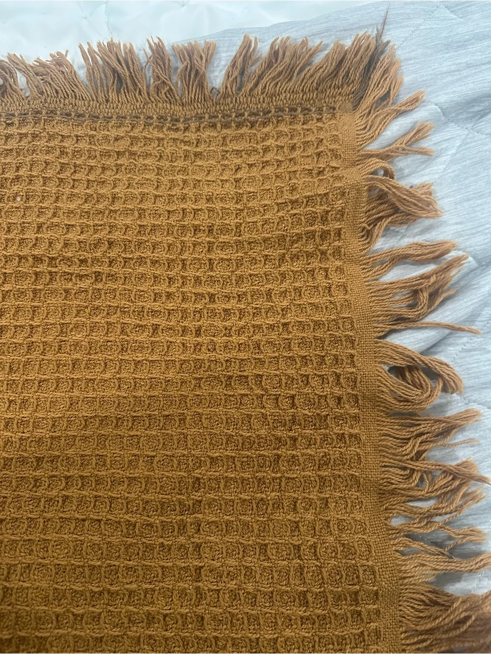 West Elm Chunky Cotton Knit Throw  50x60 Very Nice Condition